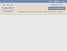Tablet Screenshot of churchwest.com